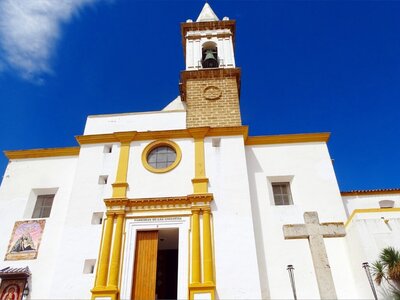 Front view of church of Angustias, Ayamonte, Andalucia