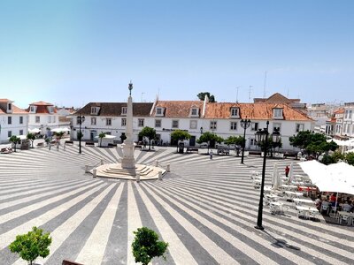 High view of Vila Real de Santo António main square, municipality in the Algarve, Portugal.jpg